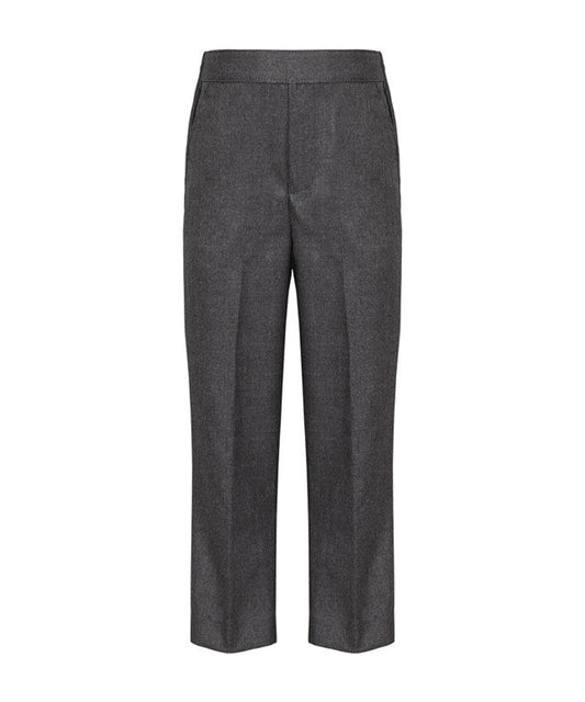 Boys' Pull Up School Trousers - Grey