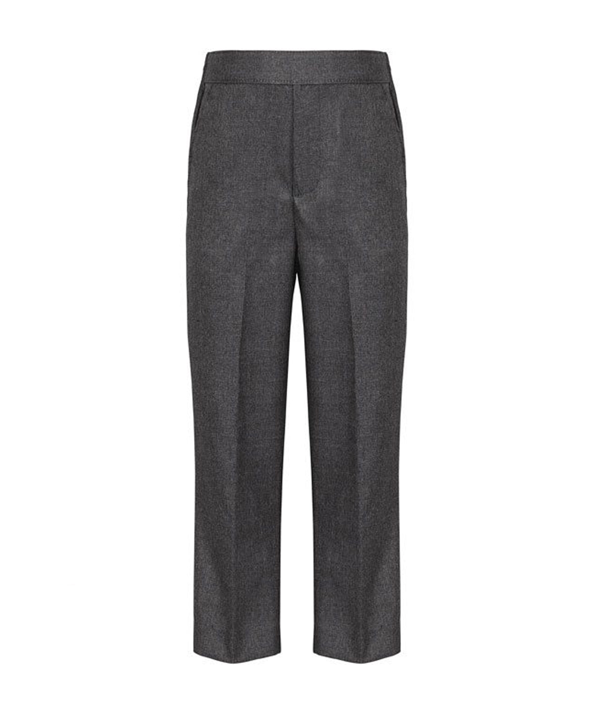 Boys' Pull Up School Trousers - Grey