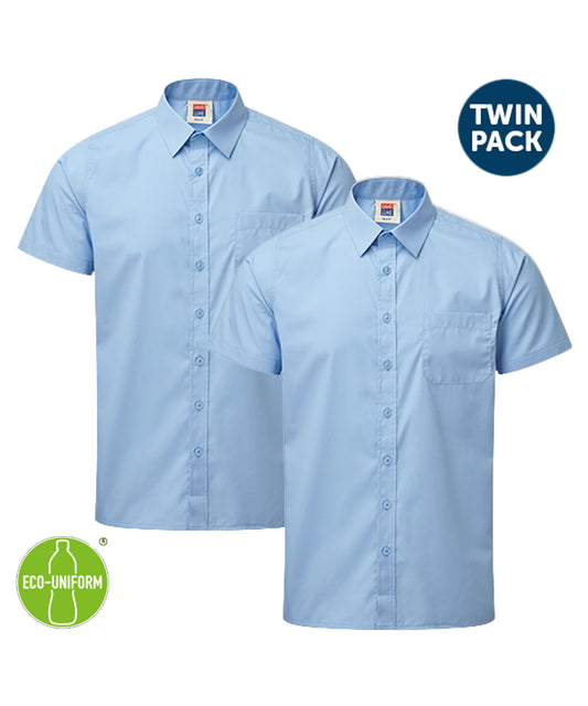 Boys 2-Pack Premium Eco Short Sleeve Shirts - Blue