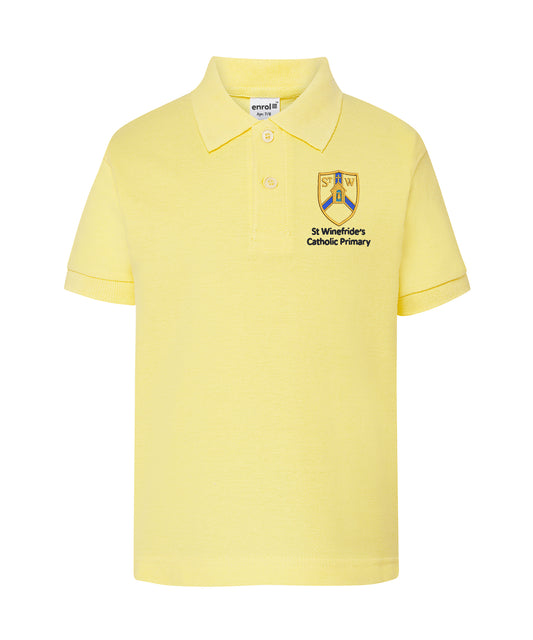 St. Winefride's Primary Lemon Polo Shirt