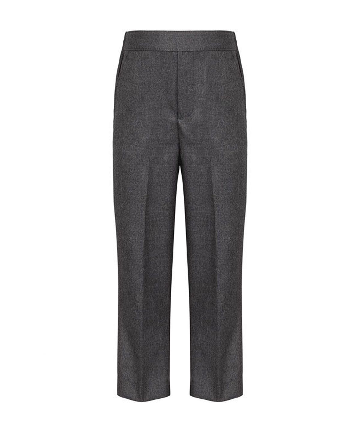 Boys Pull Up School Trousers Grey Schoolwear Outlet